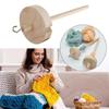 Wooden Spindle Top Portable Whorl Yarn Spin Hogard Storage Tools Drop Spindle  Beginners