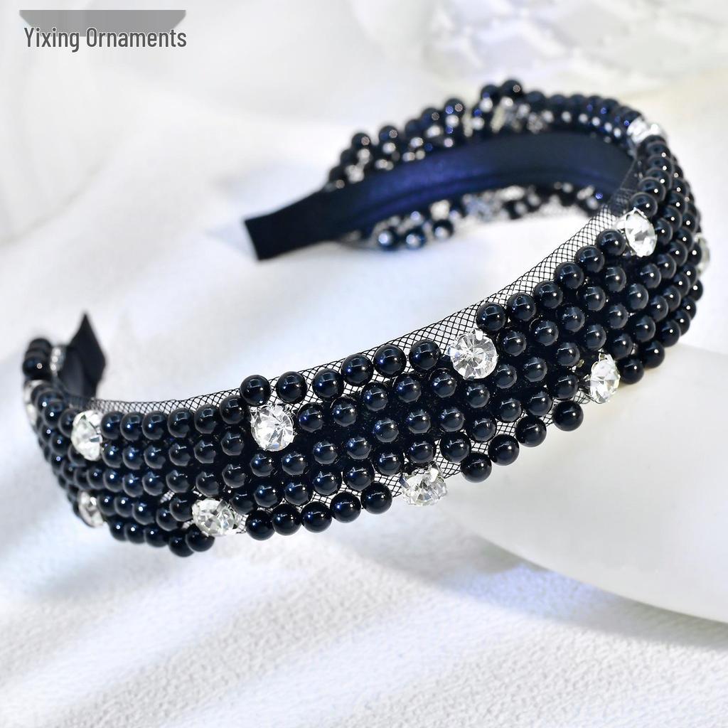 Yixing Retro Princess Style Pearl Bride Hairband