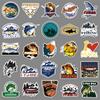 50pcs Waterproof Fishing Stickers - Non-infringing Original Graffiti for Outdoor Decoration, Fishing Boxes, Suitcases, and Stationery