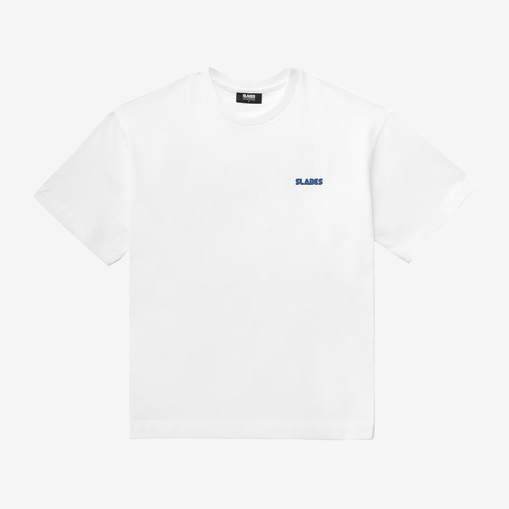 SLDS 16-Bit Retro Logo Hook Short Sleeve T-Shirt (White)