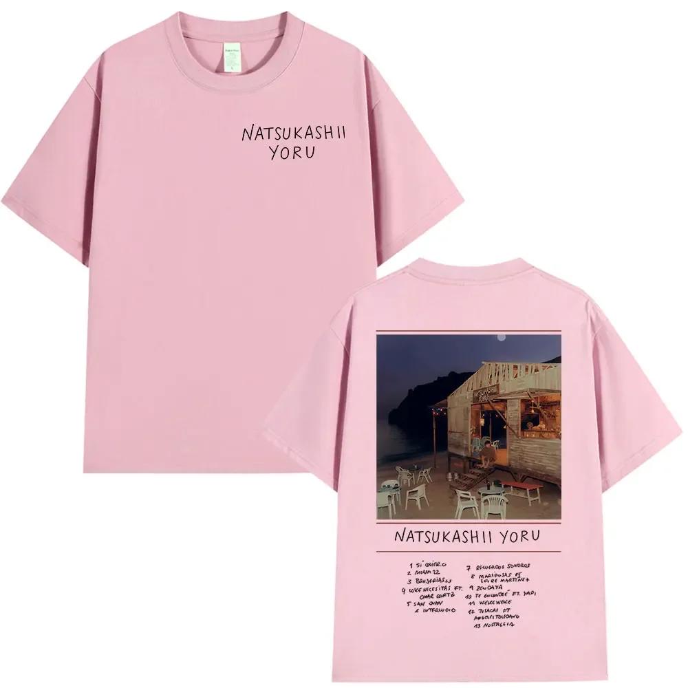 Rapper SAIKO Natsukashii Yoru Album 2025 Merch Tshirt Unisexs Unisex Cotton Oversized Tshirts Hip Hop Short Sleeve T Shirts Tops