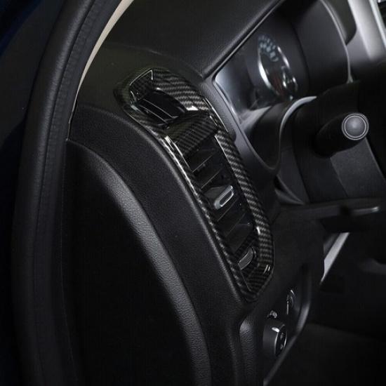 For - Dodge RAM 3500 Carbon Side Air Conditioner Outlet Vent Trim Covers