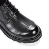 Big Head Shoes Men's Trendy Business Leather Sandals - Breathable, Hollow, Thick Sole, Versatile, Perforated Round Toe