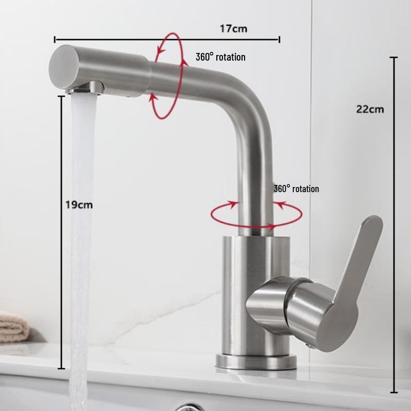 Wolf s Kiss Universal Rotating Basin Faucet