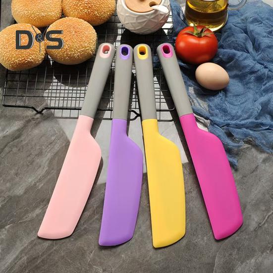 Silicone Scraper Spatula for Baking Cooking Food Grade Cream Mixer Butter Blender Salad Stirrer Multifunctional Kitchen Tool for Home Bakery
