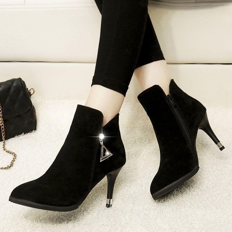 Fashion Lightweight Booties Soft With Tassels Solid Color Woman Short Shoes On Offer Goth Sale Pu Boot Promotion Ankle Boots for Women