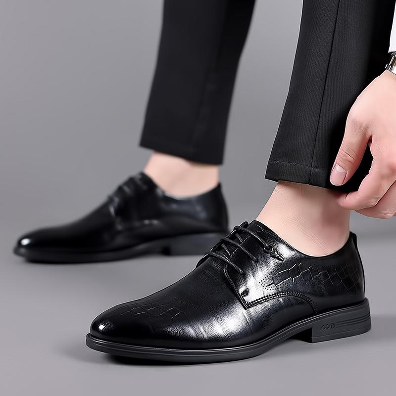 Business Classic Men's Leather Shoes Retro elegant gentleman style Party and daily formal office Luxury quality adult shoes