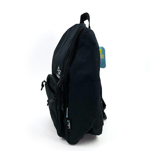 Snoopy Square Zip Backpack RE-PET Black Backpack Commuting Bag