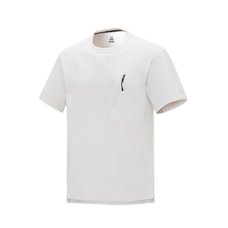 Under Armour FW/AW24 Urban Outdoor Series Casual Comfortable Fashion Soft Short Sleeve T-Shirt Unisex Tops White 1387986-0004