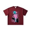 260 GSM Double Yarn 32 Count 100% Cotton Dandadan V17 Jiji White Print Unisex Heavy Cotton T Shirt