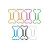 Multi-Color Dog Bone Paper Clips - Metal Binder Clips for Office Organization