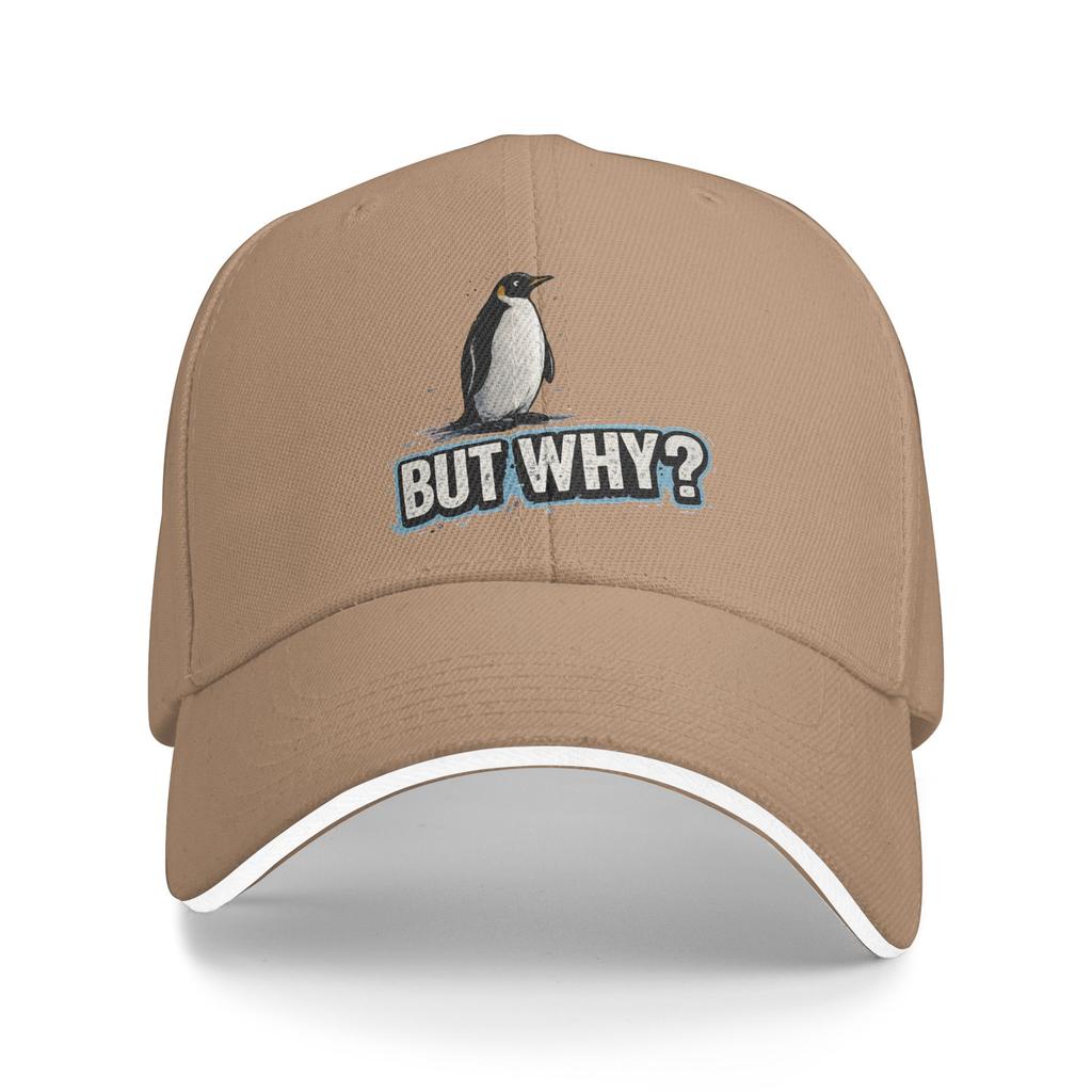 Nihilist Penguin But Why Funny Animal Sun Baseball Cap Summer Y2k Funny Hip Hop Hats For Men Adult Tennis Skate Baseball Caps