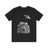 Retro UFO Over Apartment Building T-Shirt | Alien Spaceship Tee