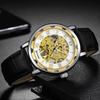 Top Brand New Fashion Watch Steel Band Hollow Gold Manual Mechanical Waterproof Luminous Watch