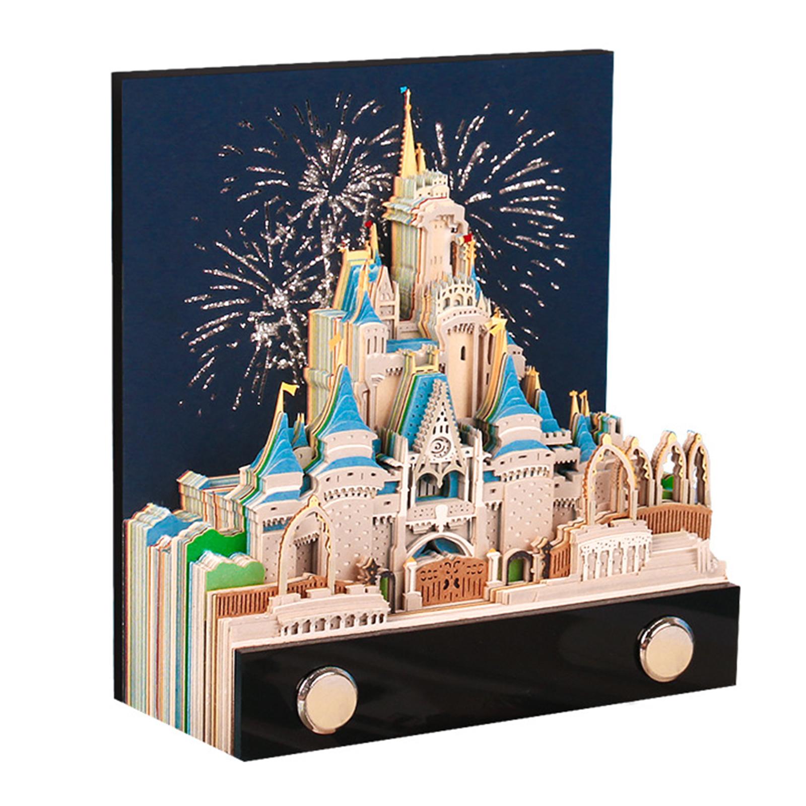 

2026 Creative Magic Castle Calendar Sticker 3D Hand-torn Castle Calendar Tear-Away Notepad DIY Craft Gifts Christmas Decor Gifts