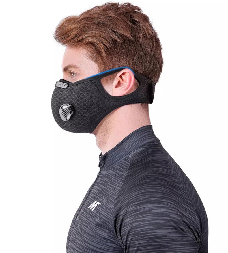 Cycling Mask Sport Washable Reusable with Filter Dust Mask Cycling Face Mask for Men Riding Mask Bandana Actived Carbon Filters