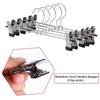 Metal Coat Clip Hangers Clothes Closet Pant Trouser Skirt Racks Nonslip