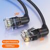 Cablecc 360 Degree Rotating CAT6 UTP Male To Male Rotating Cable with RJ45 8P8C 1000Mbps LAN Ethernet Network 25cm Adapter,