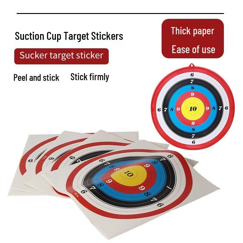Thickened Suction Cup Archery Target Sticker with Adhesive Backing