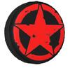 Military Tactical Army Star Spare Tire Cover for Jeep Hummer Pentagram SUV RV 4x4 Car Wheel Protectors 14" 15" 16" 17" Inch