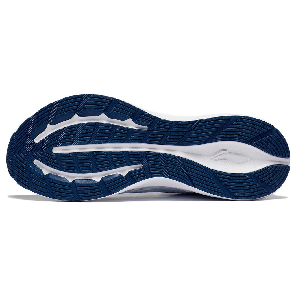 New LiNing Light And Shadow Element Anti Slip And Wear Resistant Breathable Low Top Running Shoes Men's Blue White ARHS041-7