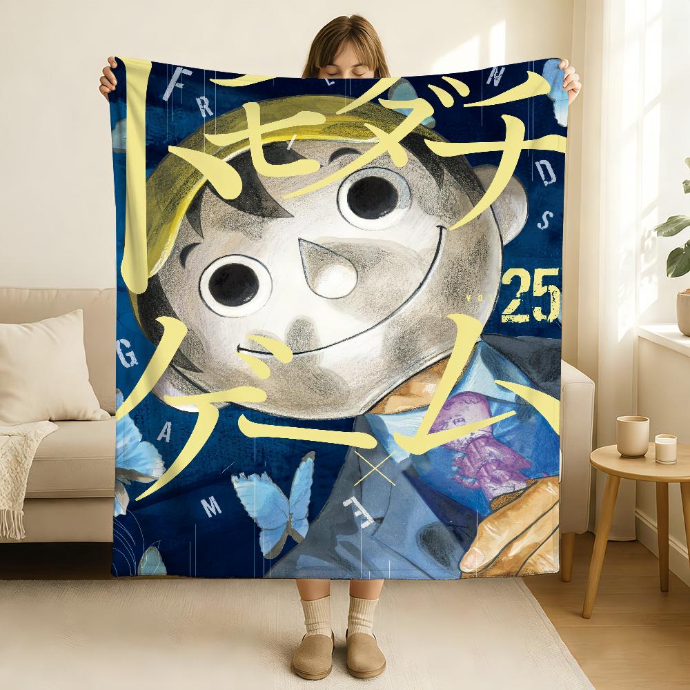 Anime Tomodachi Game Blanket Soft and Skin Friendly For Couch Bed Napping Bedspread All Seasons Comforter