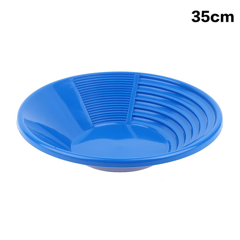 

Plastic Gold Pan With Riffle Design Ergonomic Gold Panning Tool For Gold Mining Metal Detect Outdoor Wash Gold Panning Equipment 35CM