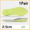 1Pair height increase insoles Breathable Anti-Odor Insole Shock Absorbing Shoe Sole Soft comfortable Sports Insole