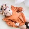 Misia Luxury Baby Bubble 3 Years Romper, Autumn/Winter, Sleeves, Girls' Cotton, Orange, 7052,