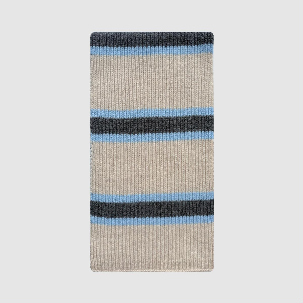 

High Quality 100% Wool Striped Knitted Women Scarf Autumn Winter Korean Version Soft Waxy Cashmere Muffler Female Warm Scarves