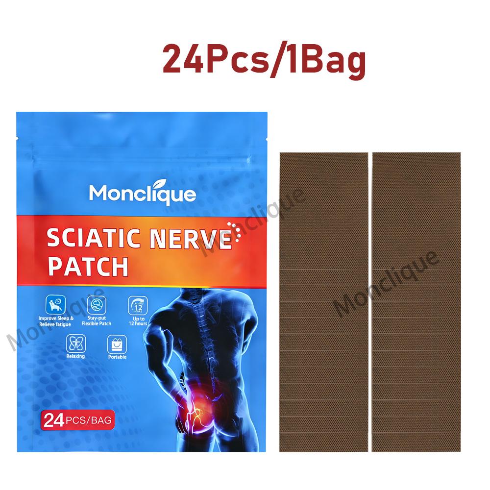 

24/48PCS Sciatic Nerve Massage Patch Piriformis Hip Repair Care Patch Lumbar Support Bandage Breathable Muscle Relaxation Tools