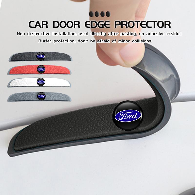 For Ford 4pcs Car Door Edge Protector Guards Anti-collision Stickers Escort KA Flex Everest KA Expedition Falcon Fusion