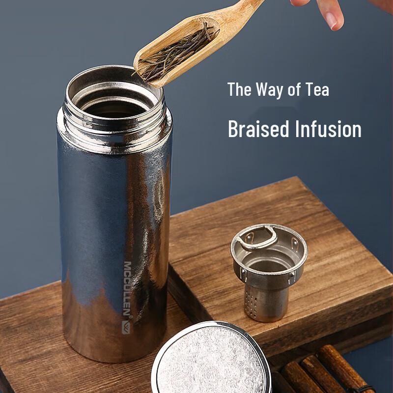 MCCULLEN Double-Layer Pure Titanium Insulated Stew Tea Cup