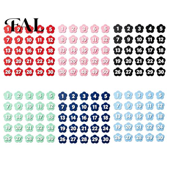 Classroom Grouping Labels 30PCS Numbered Pencil Toppers, Reusable Prevent Confusion Labels, Management Tools Plastic Tracking Marker Clips,