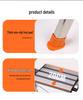 Portable Aluminum Herringbone Folding Ladder - Single-Sided, Stainless Steel & Safety-Enhanced Tread