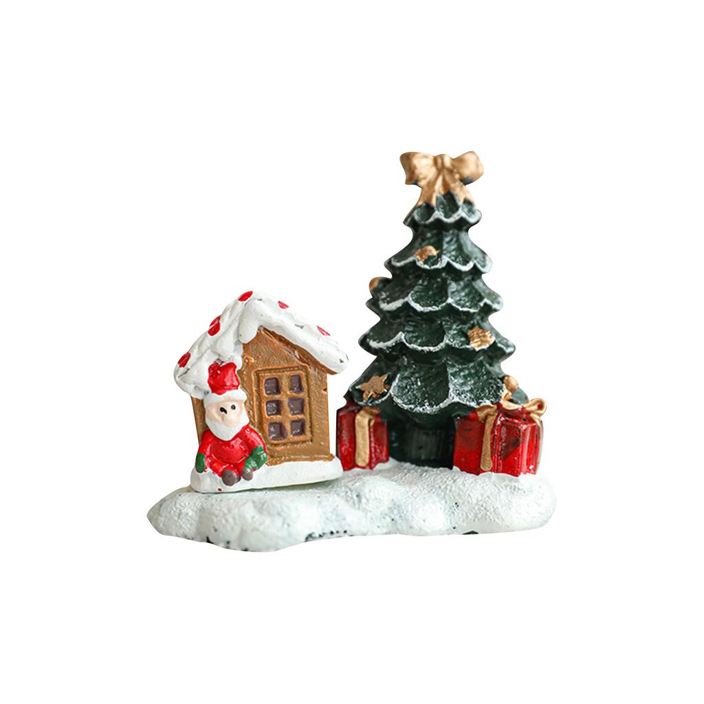 Weihnachtsornamente Harz Tischornamente Weihnachtsbaum Elch Iglu Bemalte Ornamente