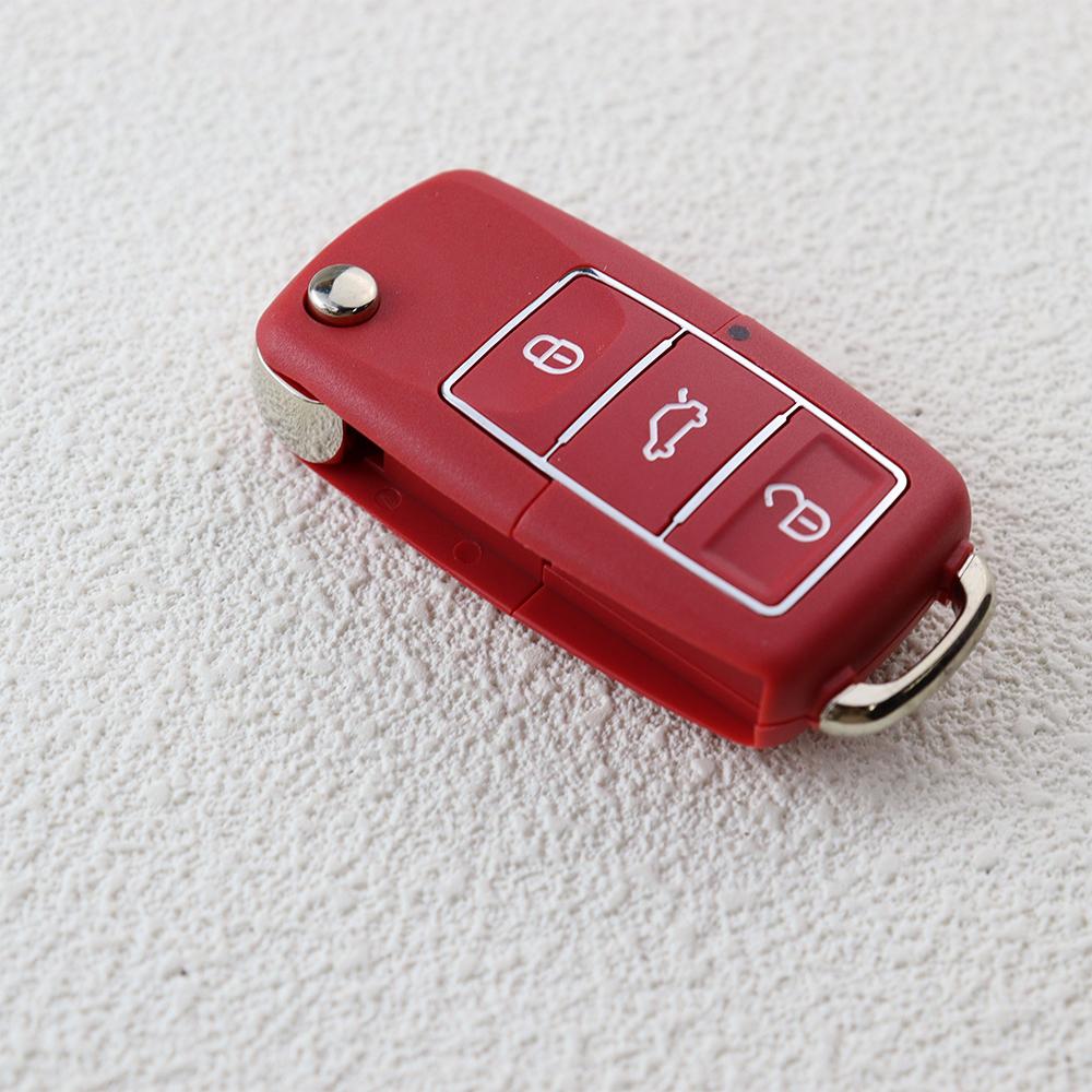 

3 Buttons Car Key Fob Case Shell Housing for Volkswagen/VW Passat B5 B6 Tiguan Golf MK4 Seat Skoda EOS Scirocco Polo красный