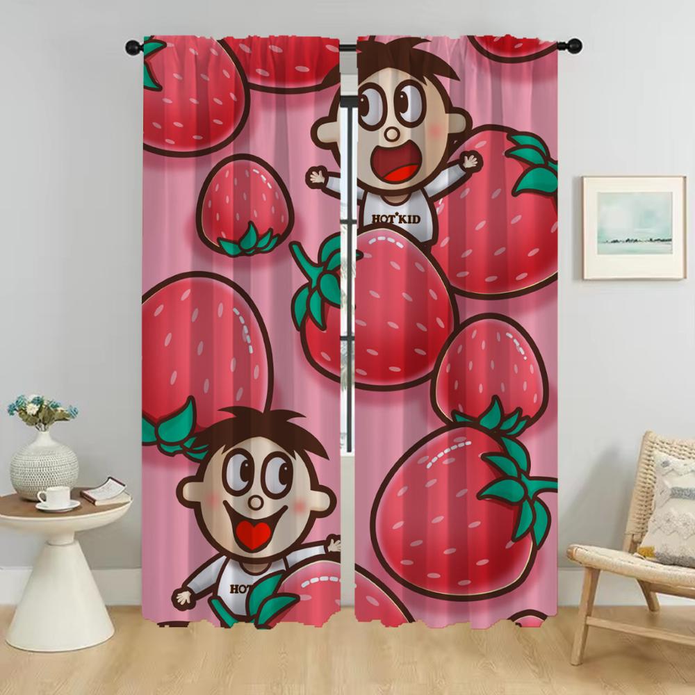 

Современные шторы для гостиной для камеры Wangwang Tulle для спальни, шторы для домашнего интерьера, 2 шт., украшения на Хэллоуин W50xH70cmx2pcs-CL