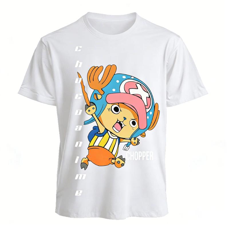 One Piece Chopper Anime T Shirt Men Women 2026 Summer New Cotton Short Sleeve Tee Tops Streetwear Casual Graphic Tee Y2k Clothes
