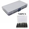 740 Pcs Boxed Thickness 1.5/2.4/3.1Mm Car Air Conditioning O-Ring Seal Gasket