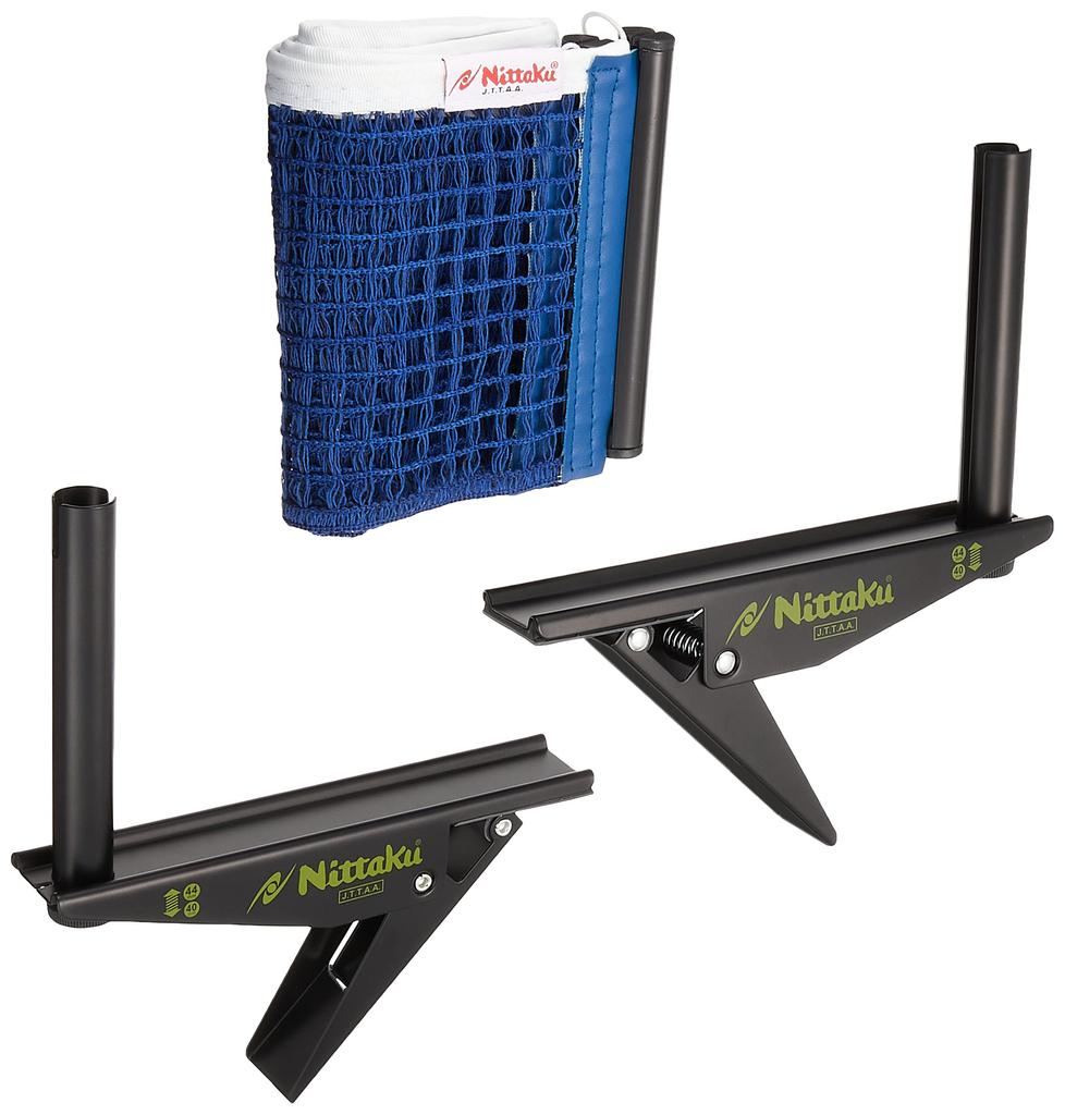 Nittaku Table Tennis Adjustable Support & Net Set NT-3407 Blue/Black