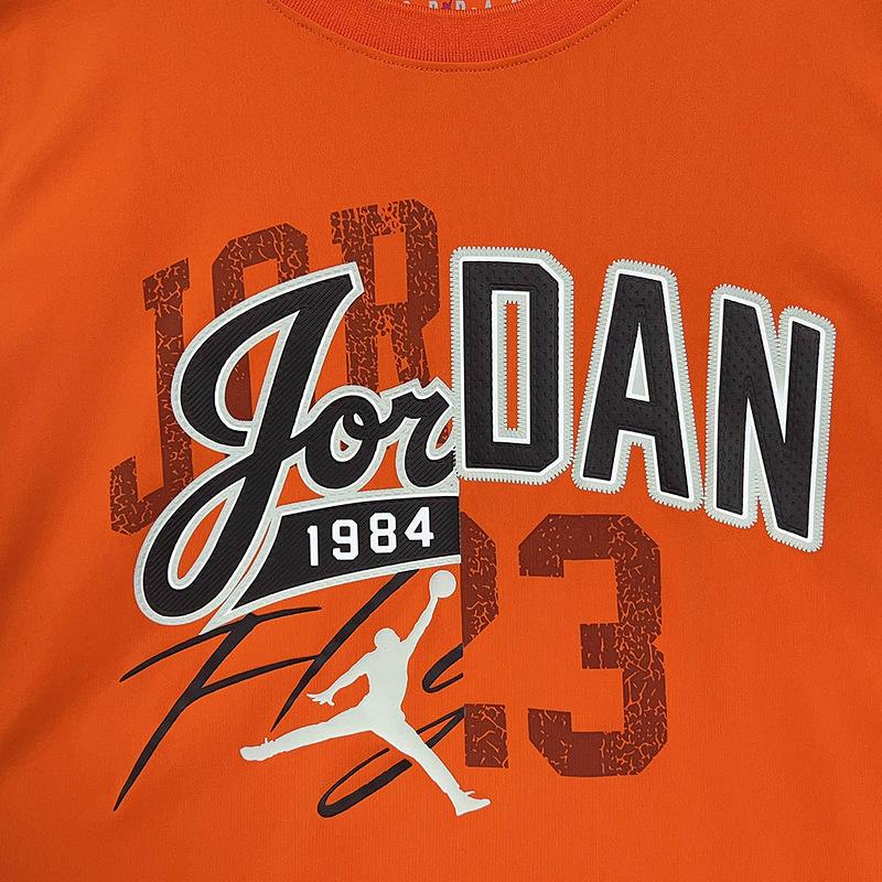 Jordan Color Block Crew Neck Short Sleeve T-Shirt Kids Tops IO2296-800