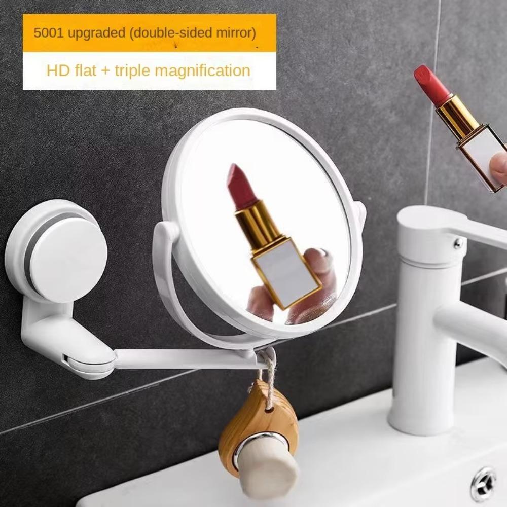 Double Side Extend Bathroom Mirror Without Drill Cosmetic Makeup New Wall Mirror  Bathroom