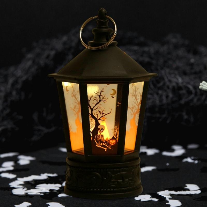 Festival Halloween LED Pumpkin Hand Lamp Halloween Pumpkin LED Hand Lamp with Designs for Celebratory Event Lighting