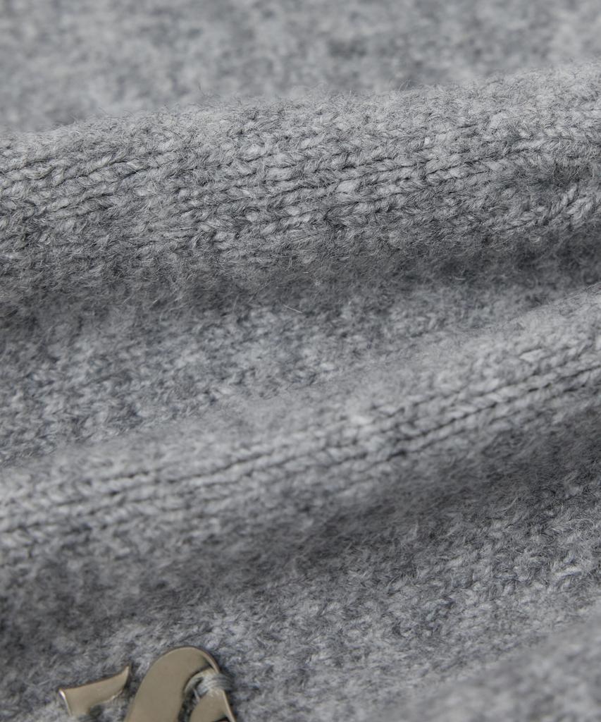Seteo S Logo Brushed Beanie Melange Grey