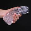 Vacuum Male Masturbators Pleasent Aircraft Cup Crystal Masturbation Device Soft Clear Pocket Pussy Penis Sleeve Adult Sex