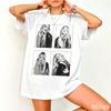 2026 Vintage Acid Black Four Panel Blonde Lady Portrait Graphic T Shirt Retro Oversized Short Sleeve Street Tops Unisex