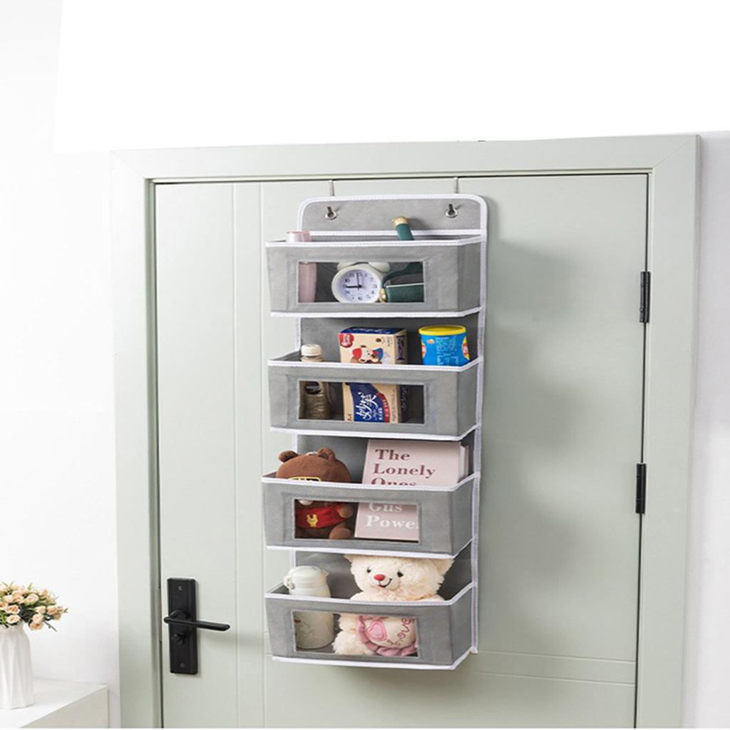 Door Hanging Organizer,2 Widened Metal Hooks For Storing Cosmetics, Stationery, Sundries, Etc.