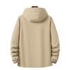 Herren Kapuzen-Arbeitsjacke - Vielseitige lässige wasserdichte winddichte Outdoor-Freizeitjacke