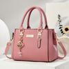 Simple and large-capacity hot-selling handheld women's bags 2026 new fashionable and versatile PU material single shoulder oblique span small